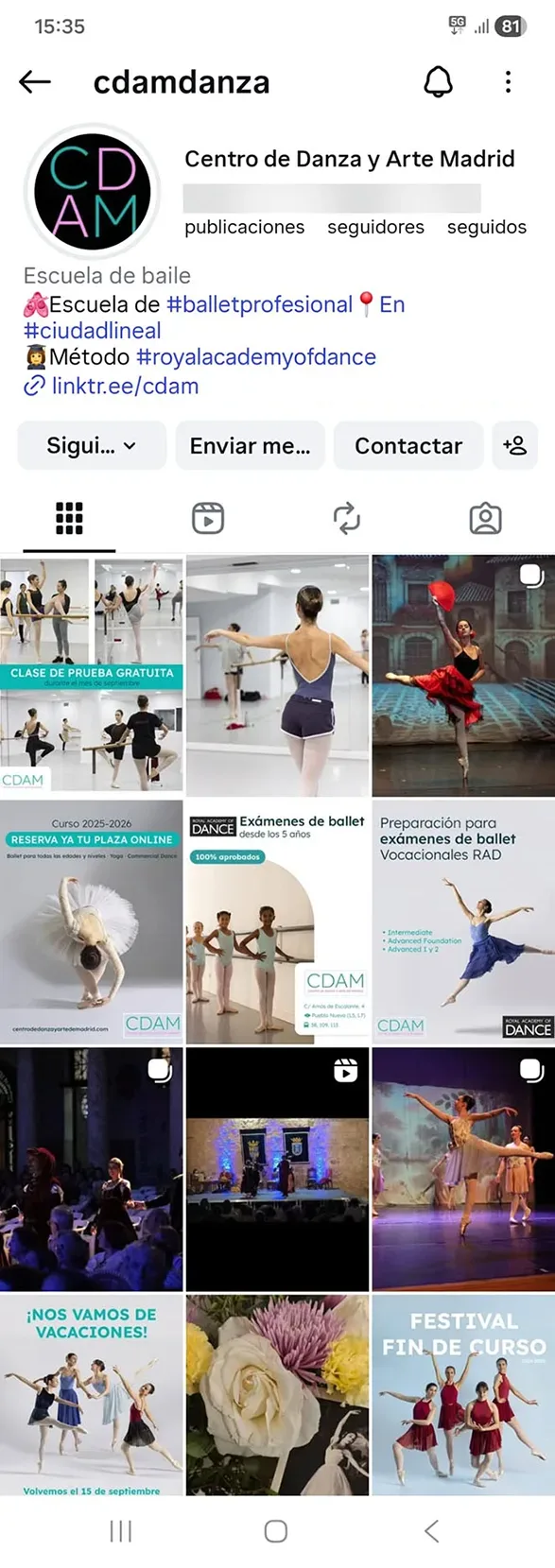 Screenshot feed instagram